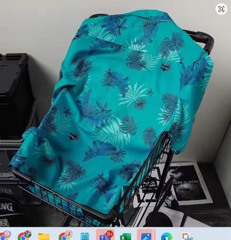 Men's Shirt Floral Blue