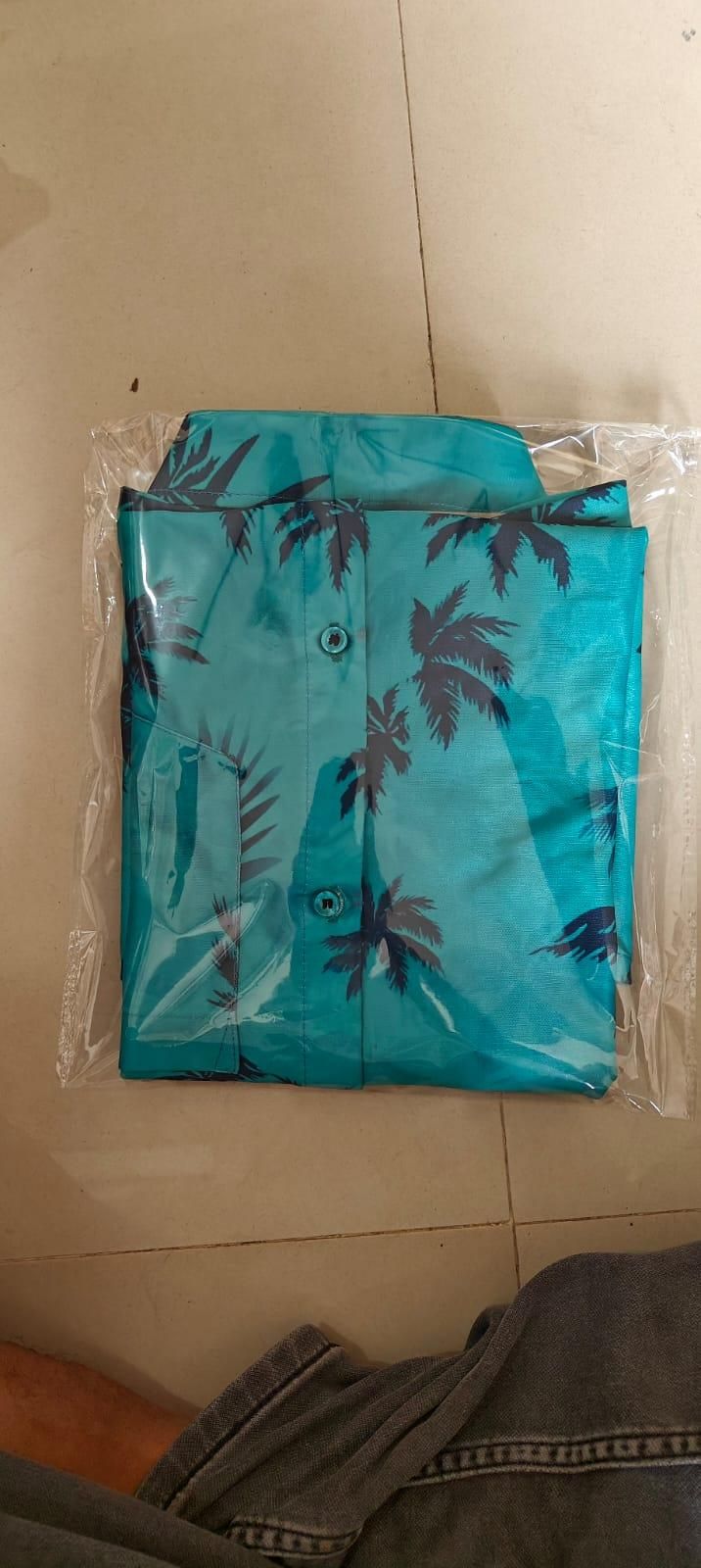 Men's Shirt Floral Blue