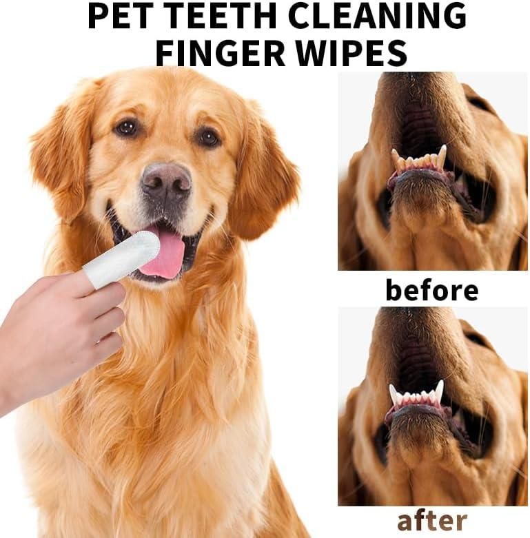Disposable Dental Finger Wipes for Pets