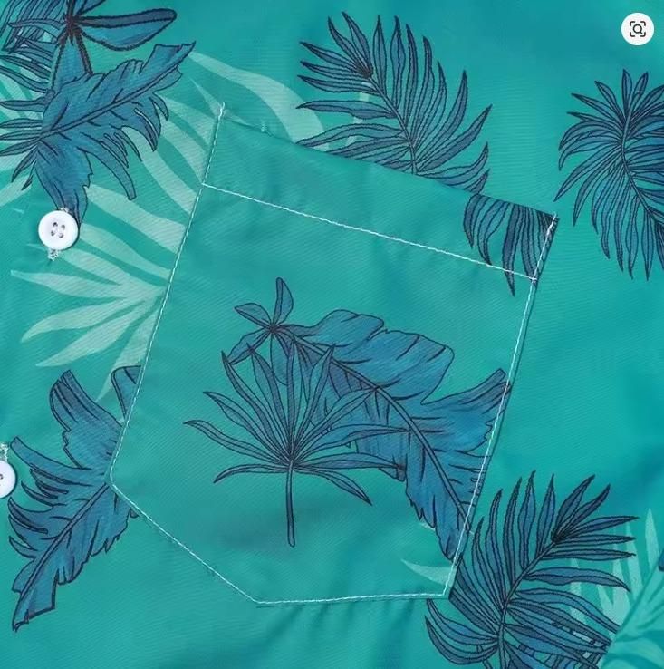 Men's Shirt Floral Blue