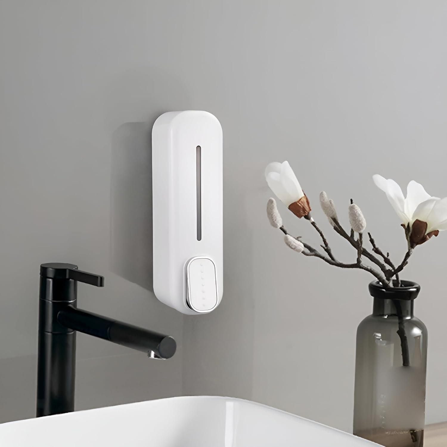 Press Wall-Mounted Dispenser Soap Manual (Pack of 1)