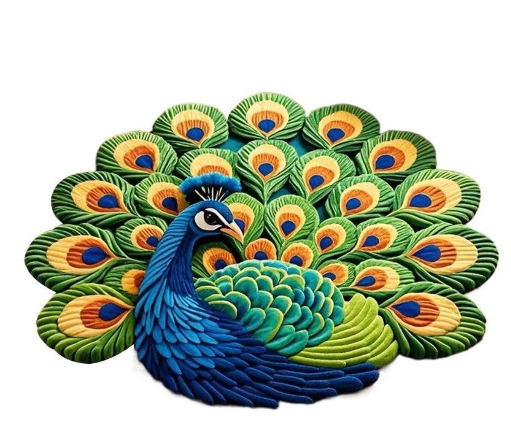 Non-Slip Peacock Mat (Buy 1 get 1 free)