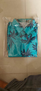 Men's Shirt Floral Blue